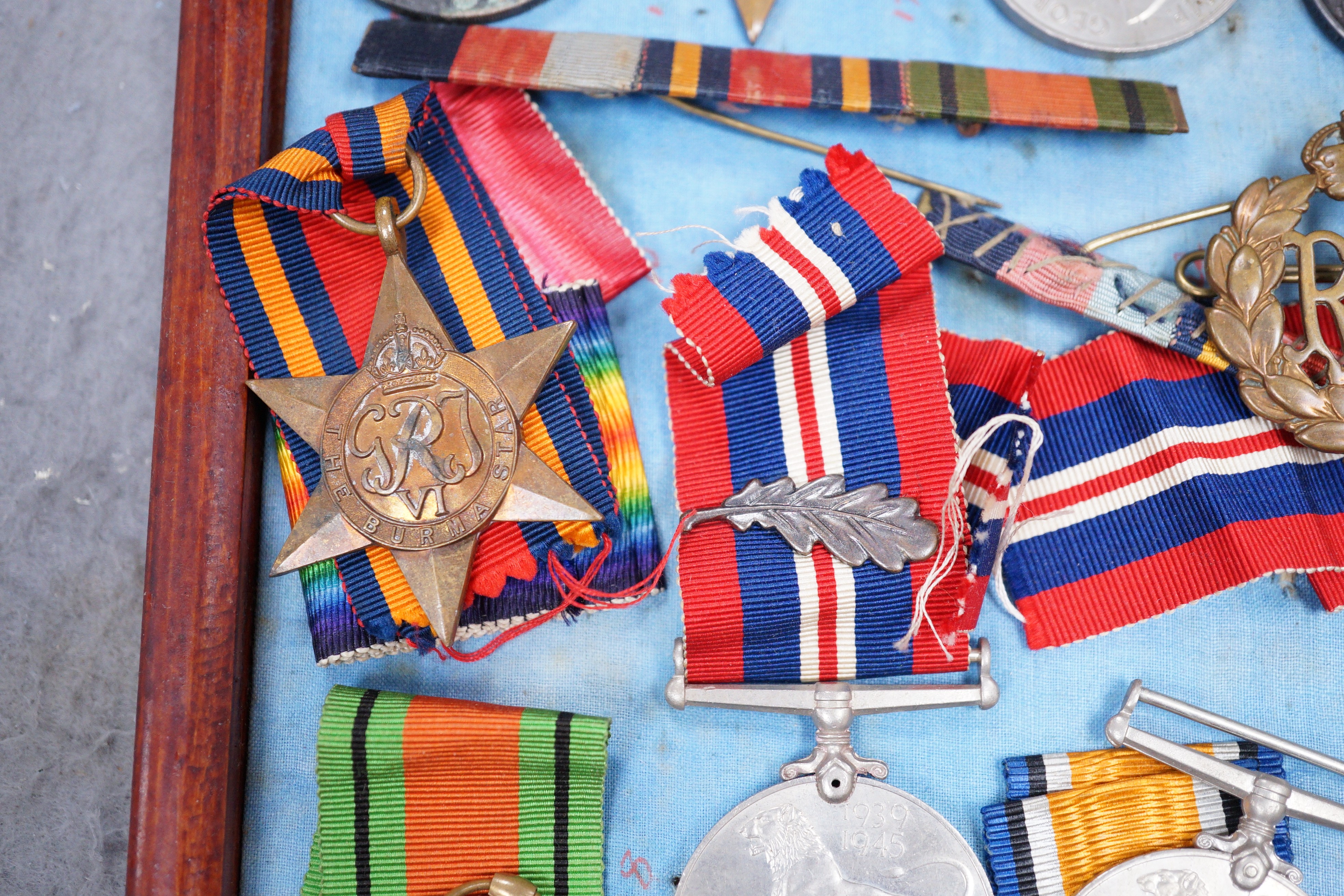 WWI and WWII medals, 11746 PTE. H. PEARCE. R. LANC. R.